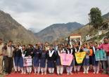 "Election workers visited villages, educating people about the importance of voting."