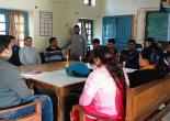 BLO conducting a meeting during the voter awareness.