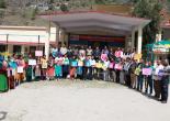 A voter awareness campaign was conducted in schools.