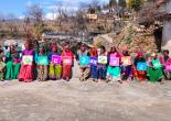 Women from the village also actively participated in the voter awareness campaign.