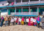 Election workers visited villages, educating people about the importance of voting.