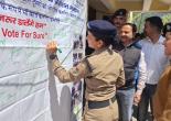 Armed force officers and other staff members participationg in Signature campaign jpeg 