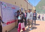 Scout and Guide volenteers participating in signature campaign