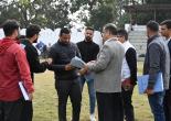 Additional Chief Electoral Officer Dr. Vijay Kumar Jogdande reviewed the preparations for the 10KM Run to be held on 12th January at the Survey of India Stadium. Deputy CEO Mukta Mishra, Assistant CEO Mastu Das, were also present.