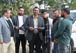 Additional Chief Electoral Officer Dr. Vijay Kumar Jogdande inspected the preparations for NVD2025 at Bannu School Ground, Dehradun, on January 20. ACEO Mastu Das, SVEEP &amp; social media teams, were also present.