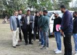 Additional Chief Electoral Officer Dr. Vijay Kumar Jogdande inspected the preparations for NVD2025 at Bannu School Ground, Dehradun, on January 20. ACEO Mastu Das, SVEEP &amp; social media teams, were also present.