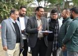 Additional Chief Electoral Officer Dr. Vijay Kumar Jogdande inspected the preparations for NVD2025 at Bannu School Ground, Dehradun, on January 20. ACEO Mastu Das, SVEEP &amp; social media teams, were also present.